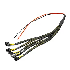 Кабель для блоку живлення QUBE 5x6+2P 100cm VGA Black (1538659)