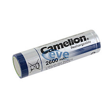 Акумулятор 18650 2600mAh, FlatTop, 3.7V, Bulk Camelion (ICR18650F-26)