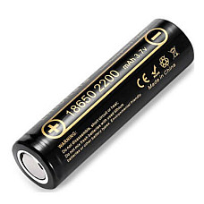 Акумулятор 18650 2200mah Li-Ion, (2100-2300mah), 3.7V (2.75-4.2V), Blac Liitokala (Lii-22A)