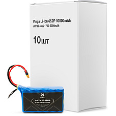 Акумулятор Vinga Li-Ion 6S2P 10000mAh коробка 10 шт (JHY Li-Ion 21700 5000mAh) (V6S2P-10PCS-10000MAH)