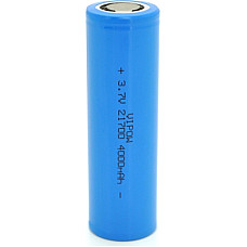Акумулятор 21700 4000mAh, 3.7V, Blue, FlatTop Vipow (ICR21700-4000mAhFT / 31078)