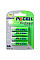 Акумулятор AA 600mAh, 1.2V Ni-MH, RTU rechargeable battery, PKCELL, 4pcs/card (AA600-4B RTU)