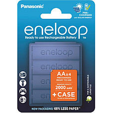 Акумулятор Panasonic AA Eneloop 2000mAh NI-MH * 4 + Сase (BK-3MCDEC4CP)
