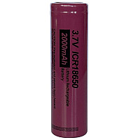 Акумулятор 18650 PKCELL, 2000mAh, 3.7V li-ion ICR, battery, blister 1 pcs (ICR18650 2000)