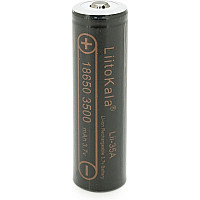 Акумулятор 18650 3500mah (3300-3500mah), 3.7V(2.75-4.2V), Black Liitokala (Lii-35A-JT)