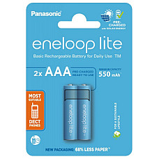 Акумулятори Panasonic Eneloop Lite AAA/HR03 NI-MH 550 mAh BL 2 шт