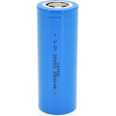 Акумулятор 26650 3300mAh, LiFePO4, FlatTop, 3.2V, Blue Vipow (IFR26650-3300mAhFT / 31075)