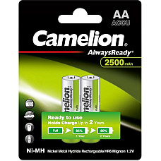 Акумулятор Camelion AA 2500mAh Ni-MH AlwaysReady * 2 R6-2BL (NH-AA2500АRBP2)