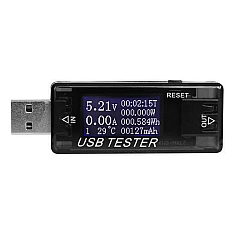 USB тестер Keweisi KWS-MX17 напруги (4-30V) і струму (0-5A), Blac (1600657)