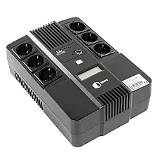 ДБЖ (UPS) лінійно - інтерактивний Qube AIO 650, 650VA/360W, LCD, 6 x Schuko, RJ-45, USB (QBAIO650) (1557603)