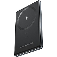 УМБ Choetech Magnetic Wireless 5000mAh 20W PD Qi-15W  USB-C In/Out, тонкий, чорний (B738-CCBK)