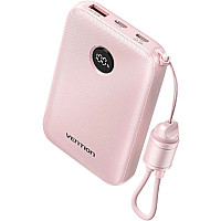 УМБ Vention 10000mAh 22,5W PD, QC USB-A/2xUSB-C In/Out Pink (FKAP0-C)
