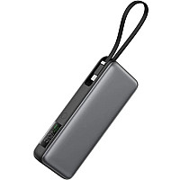 УМБ Acefast 20000mAh 130W PD,QC3.0 USB-A+USB-C In/Out,build-in cable M22 Gray (6974316283904)
