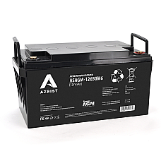 Акумулятор AZBIST Super AGM ASAGM-12650M6, Black Case, 12V 65.0Ah ( 348 х 168 х 178 ) Q1 (1588031)
