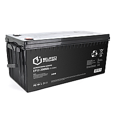Аккумуляторная батарея EUROPOWER AGM EP12-200M8 12 V 200Ah ( 522 x 240 x  219) Black Q1 (1578640)