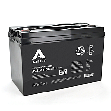 Акумулятор AZBIST Super GEL ASGEL-121000M8, Black Case, 12V 100.0Ah ( 329 x 172 x 215 ) Q1 (1638557)