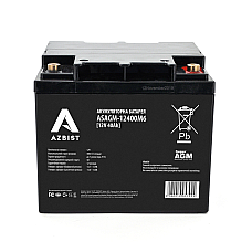 Акумулятор AZBIST Super AGM ASAGM-12400M6, Black Case, 12V 40.0Ah (198x166x171)  Q1 (1638558)