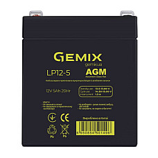 Батарея до ДБЖ Gemix LP 12В 5Ач (LP12-5)