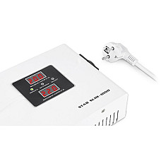 Стабілізатор напруги REAL-EL STAB SLIM-1000, white (EL122400007)
