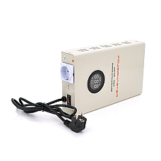 Стабилизатор напряжения настенный релейный POWERMASTER SW-1000, 1000W, LED, 6 ступеней, 120-275V, 220 ± 7%, 2 Shuko, Металл, White (1585543)