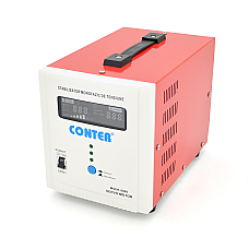 Стабілізатор напруги Conter MSER 5000 VA-V2/3750W однофазний сервопривід монтажу підлоги LED дисплей DC130-260V AC230±3% 2*Shuko 161x255x178mm 9.9kg