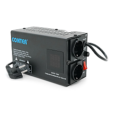 Стабілізатор напруги релейний Conter SVRS-1000VA/750W однофазний напольного монтажу LED дисплей DC150-270V AC230±8% 2Shuko Q6