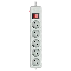 Мережевий фільтр 1.8 м кабель 5 розеток (Gembird SPG5-G-6G-PRO) (1774909)