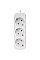 Power filtr 1.8м Defender E318, 3 розетки, з заземленням (992210) (1666311)
