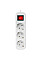 Power filtr 3.0м Defender S330, 3 розетки, з заземленням (992340) (1666312)