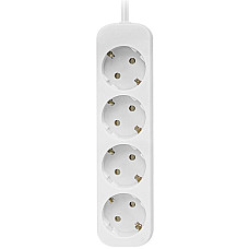 Power filtr 5.0м Defender E450, білий, 4 розетки, з заземленням (992270)