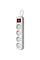 Power filtr 1.8м Defender S418, 4 розетки, з вимикачем, заземленням (992370)