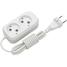 Мережевий подовжувач Electrum C-ES-1783 3.0m, 2 роз, white (C-ES-1783)