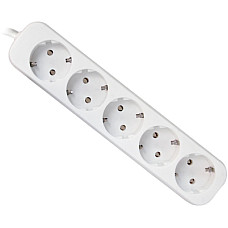 Мережевий подовжувач Defender E550 5.0 m 5 роз white (99231)