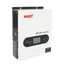 Гібридний інвертор MUST PV1800-1612 ECO, 2000VA/1600W, 12V, струм заряду 16-80А, MPPT 80А, 290*367*111мм, 6,4 кг (1782283)