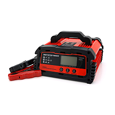 Автоматичний ЗП для акумулятора DEMUDA 12V/24V (WET, AGM, GEL), AC110/220V, DC14,8В/29,6В, Струм заряду 12V/20A, 24V/10A, LCD, затискачі (1588841)