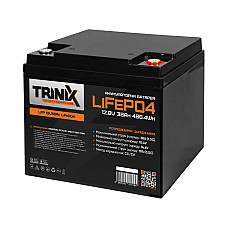 Акумуляторна батарея літій-залізо-фосфатна 12.8В 38А*год Trinix 12V38Ah LiFePO4