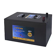 Акумуляторна батарея Vipow LiFePO4 51,2V 200Ah з вбудованою ВМS платою 100A (520*400*300) (1574174)