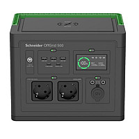 Портативна електростанція Schneider Electric OffGrid Portable Power Station 500, 500 Вт, 517 Вт/год, Wireless Charge (PPS500-GR)