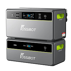 All-in-One Solar station FOSSiBOT FBP1200W+Battery APP Control WiFi 3916Wh LiFePO4 6000Cycles MPPT 2000W max 3хAC 220 1xUSB-15W 1хUSB-C(100W) Fast charge 90min Bluetooth Heating IP65 -20-55°C 476×308×504mm 41kg