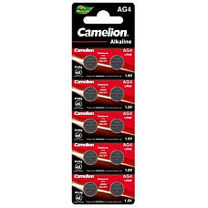 Батарейка AG4 / LR626 / LR66 / V4GA Alkaline * 10 Camelion (AG4-BP10)