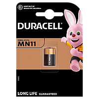 Батарейка MN11 6V спеціальна лужна, A11 / 11A, 1 шт. в упаковці Duracell (5007387)