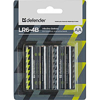 Батарейка Defender AA LR6-4B * 4 (56012)