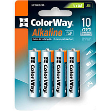 Батарейка ColorWay Alkaline Power AA/LR06 BL 4шт