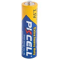 Батарейка AA/HR6, 1.5V, Extra heavy duty, PKCELL, 4pc/card (R6P-4B) (1710368)