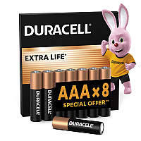 Батарейка Duracell AAA лужні 8 шт. в упаковці (5000394203341 / 81480364)