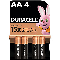 Батарейка Duracell AA лужні 4 шт. в упаковці (5000394052536 / 81551270)