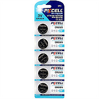 Батарейка CR2025, 3.0V Lithium Power, PKCELL, 5pcs/card (CR2025-5B)