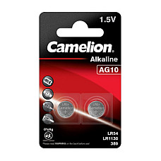 Батарейка AG10 / LR54 Alkaline * 2 Camelion (AG10-BP2)