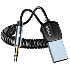 Bluetooth трансмітер Essager Lingfeng Bluetooth 5.0 Aux Adapter Car Wireless Receiver USB (EBT-LF01-