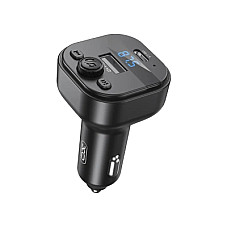 FM модулятор XO BCC18 USB-A OTG/USB-C Black (BCC18.black)